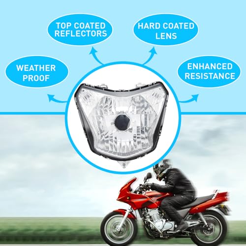 Image of UNO Minda HL-5231M Head Light Assembly for Hero Passion Pro