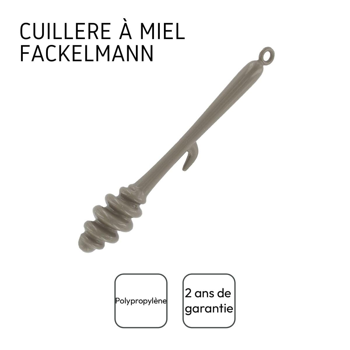 Cuillère à Miel Inox 304 - Courbée, Rainurée, 15,5 Cm, Pour Miel, Café, Boissons, Cadeau Élégant