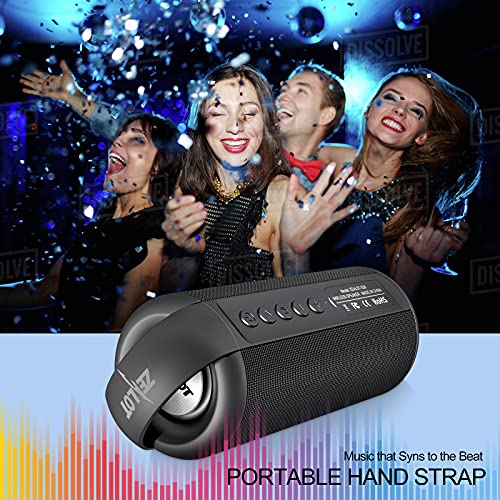 Bluetooth Speaker, Zealot Portable Bluetooth Speaker, Wireless Speaker With 20 Hours Playtime, Dual Pairing, Loud Stereo, Hiking Bluetooth Speaker With Hand Strap, Outdoor Speaker For Cycling & Travel #TOP3