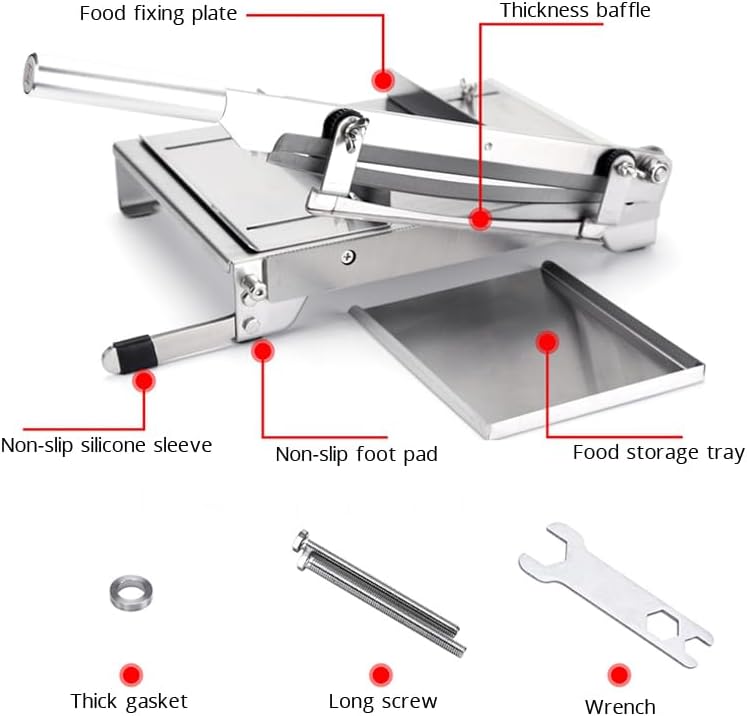 Bone Cutter Multi-Function Meat Cutter Commercial Chicken And Duck Meat Slicer Adjustable Thickness