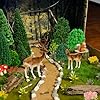 Zofusaier 38pcs Model Trees Mixed Model Plants Flower Cluster Railroad Scenery Diorama Tree Fake Moss Mini Deers Squirrel Mushrooms for DIY Crafts Landscape Train Railroad Decorations Supplies #5