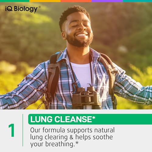 Image of IQ BIOLOGY Mullein Drops for Lungs - USDA Organic Mullein Leaf Extract Supplement - Made in USA - Liquid Lung Detox for Smokers, Bronchial Cleanse for Respiratory to Clear Lungs, Break Up Mucus*, 2 oz