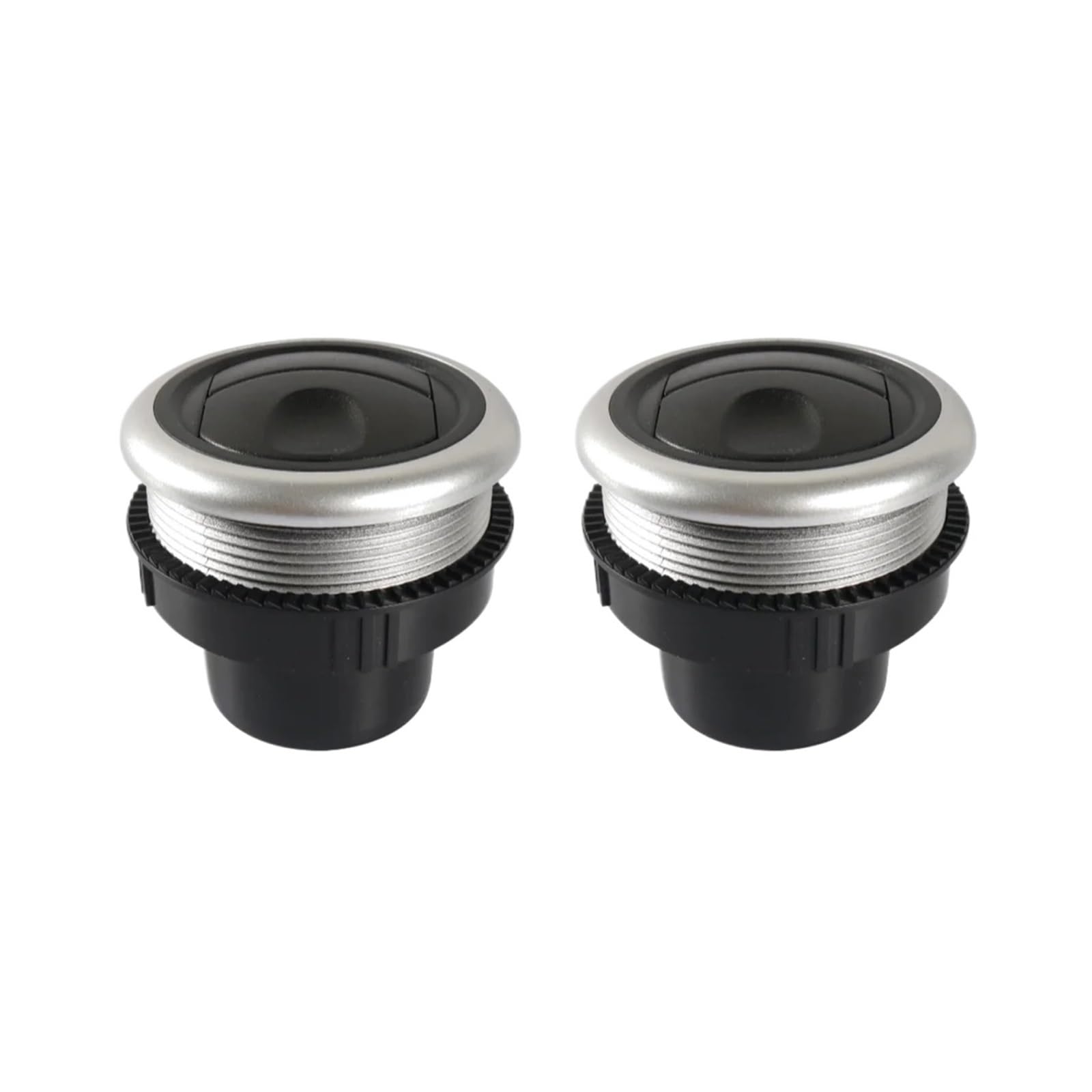 Dfgbapkbl One Color Car Heater Outlet Air Vent 71Mm Car Interior A/C Air Vent Round 63Mm Hole Size Dashboard Conditioning Deflector Rotation For Caravan Camper Bus(2 Pcs)