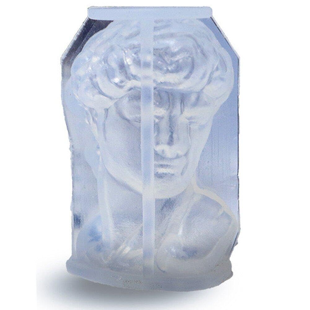 2 Stampo In Silicone Per Sapone Volto Umano: Stampi Per Resina Epossidica, Candele, Gesso, Fai Da Te, 105x66x32mm - 5