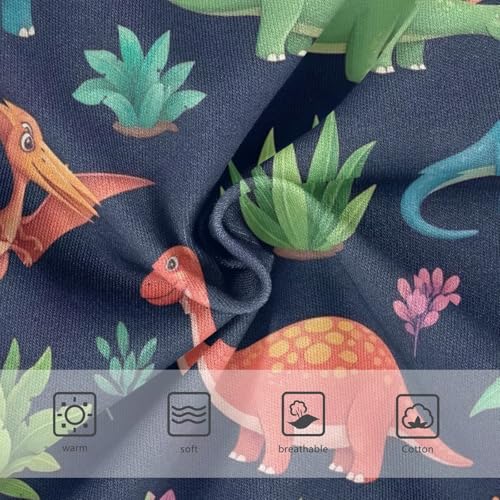 Cartoon Dinosaurs Girls Panties, Toddler Briefs, Girls' Cotton Brief Underwear, 2–8 Years3