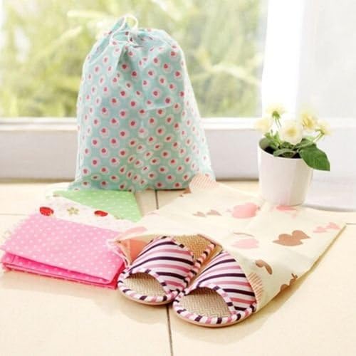 Storage Containers Portable Dust-proof Travel Drawstring Storage Bag Shoes Non-woven Pouches(10pcs)
