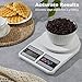 Digital Kitchen Scale 22lb/10kg Capacity, Stainless Steel Food Scale with oz/g Units | Replaceable Battery Power | Ideal for Meal Prep, Cooking, Baking