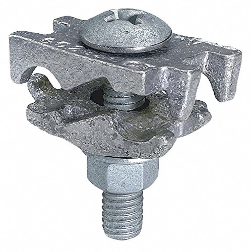 BURNDY GC2626CT Cable Tray Ground Clamp, Copper/Aluminum Conductor, 2 to 2/0 AWG Conductor, Copper, Tin Plated