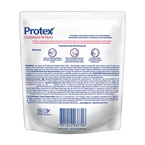 Sabonete Íntimo Líquido Protex Cuidado Íntimo Delicate Care 140ml Refil