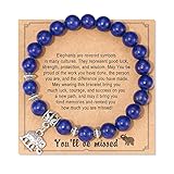 Retirement Gift for Women Men 2022, Best Moving Going Away Farewell Gifts for Coworkers Teacher Good Luck Bracelet