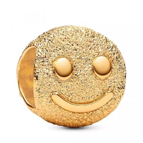 PANDORA Textured happy face 764526C00 Charm Anhänger