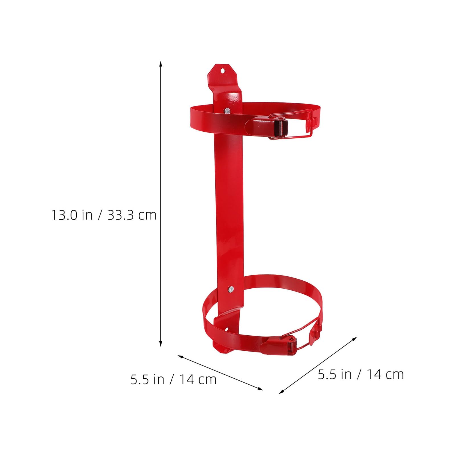 2 Piezas Soporte para Extintor de Incendios Doméstico de 3/4 Kg, Soporte de Pared Ajustable de Alta Resistencia, Paquete para Garaje, Hogar y Uso Marino