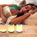 Colorful Lights Touch Lamp with BT Speaker Portable Smart Touch Control Night Light Support USB TF Card AUX-in