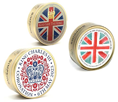 Coronation King Charles Iii Simpkins Mixed Fruit Tin - Coronation Variety Multi Pack - All Natural & Gluten Free Assorted Fruit Drops 175G | Pack Of 3 With Premier Life Store Pen #TOP2