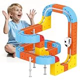 Toys for 3-8 Year Old Boys, WootoyCar 80PCS Magnetic Train Set 3D Infinity Track Magnetic Toys for Boy Age 4-9 Building STEM Toys for Kids 6-8 Birthday Gifts for 3-9 Boys