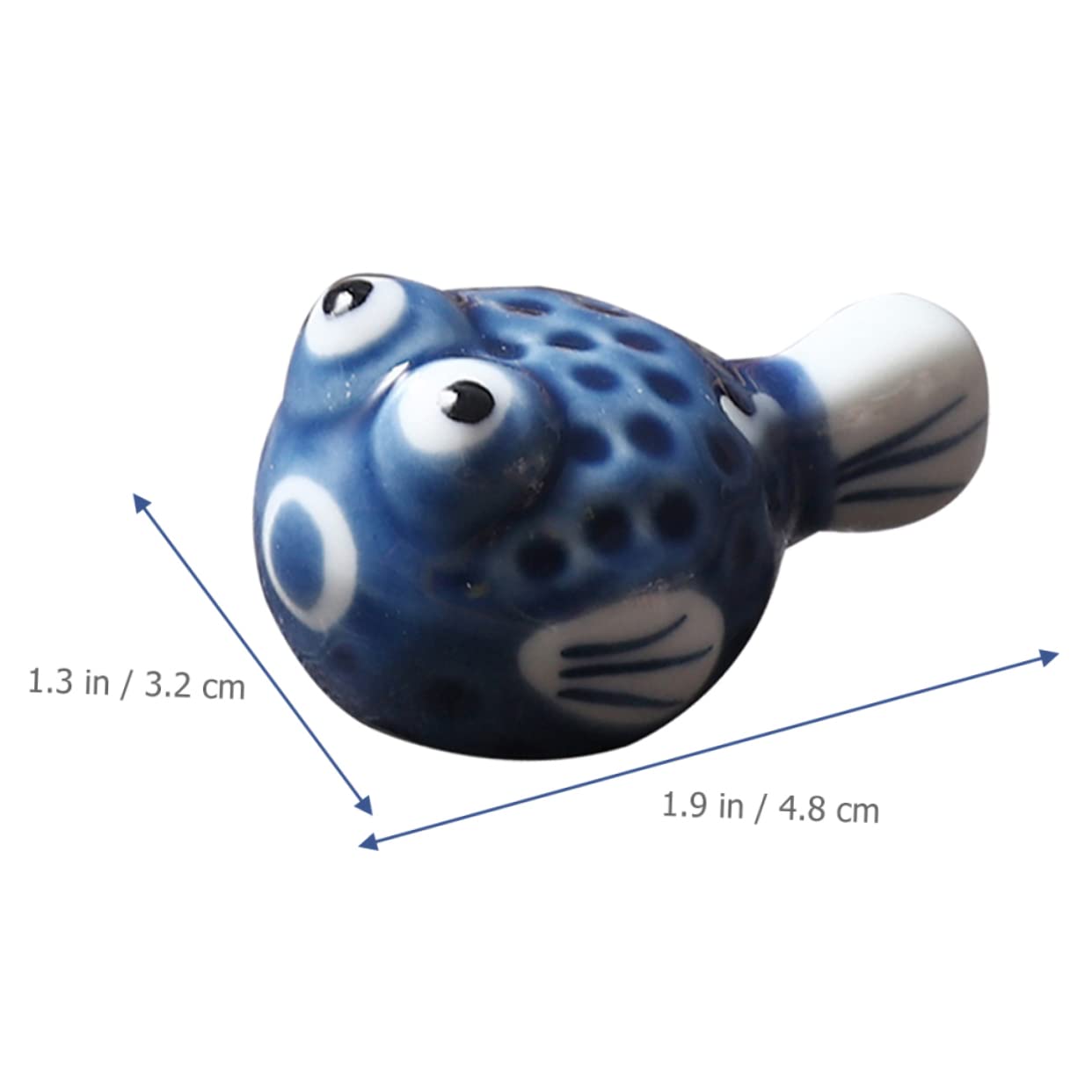 Support de baguettes, support de baguettes, 8 pièces, poisson-globe, support de baguettes, décoration de table de salle à manger, repose-cuillère, céramique, décor japonais, support de baguettes, sup