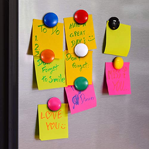Image of Eduway (Set of 10) Colourful Magnet Buttons for Fridge,Magnetic Whiteboard | Stick Notes, Photos, Charts and More | Eduway Premium Accessories
