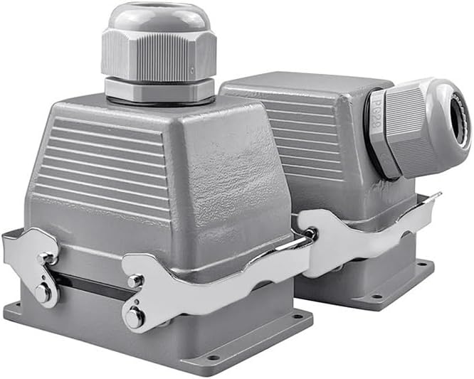 Heavy Duty Connectors HDC-HE-032-1/2 F/M 32pin 16A Industrial Rectangular Aviation Connector Plug Screw Connection(Hdc-he-032-2)