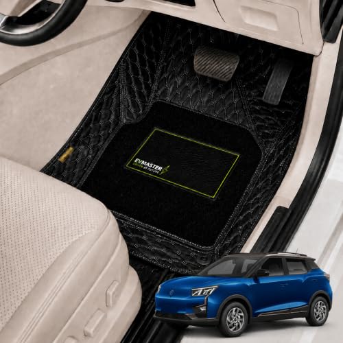 Image of EV MASTER 7D Car Floor Mats for Mahindra XUV400 Hybrid (2026 Onwards) Complete Set | All Weather | Anti-Slip | Luxury Premium Car Mat | Full Coverage | Custom Fitted Car Foot Mats