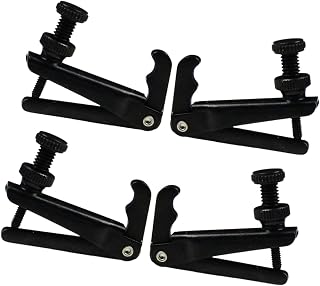Mikinona Violin Strings Violin Strings 4pcs Brass Practical Tuner Violin Tuning Adjuster / - Full-size Black Tuners Tools Universal Fine Parts /-/ Fiddle Faddle Violin Tuner Violin Tuner