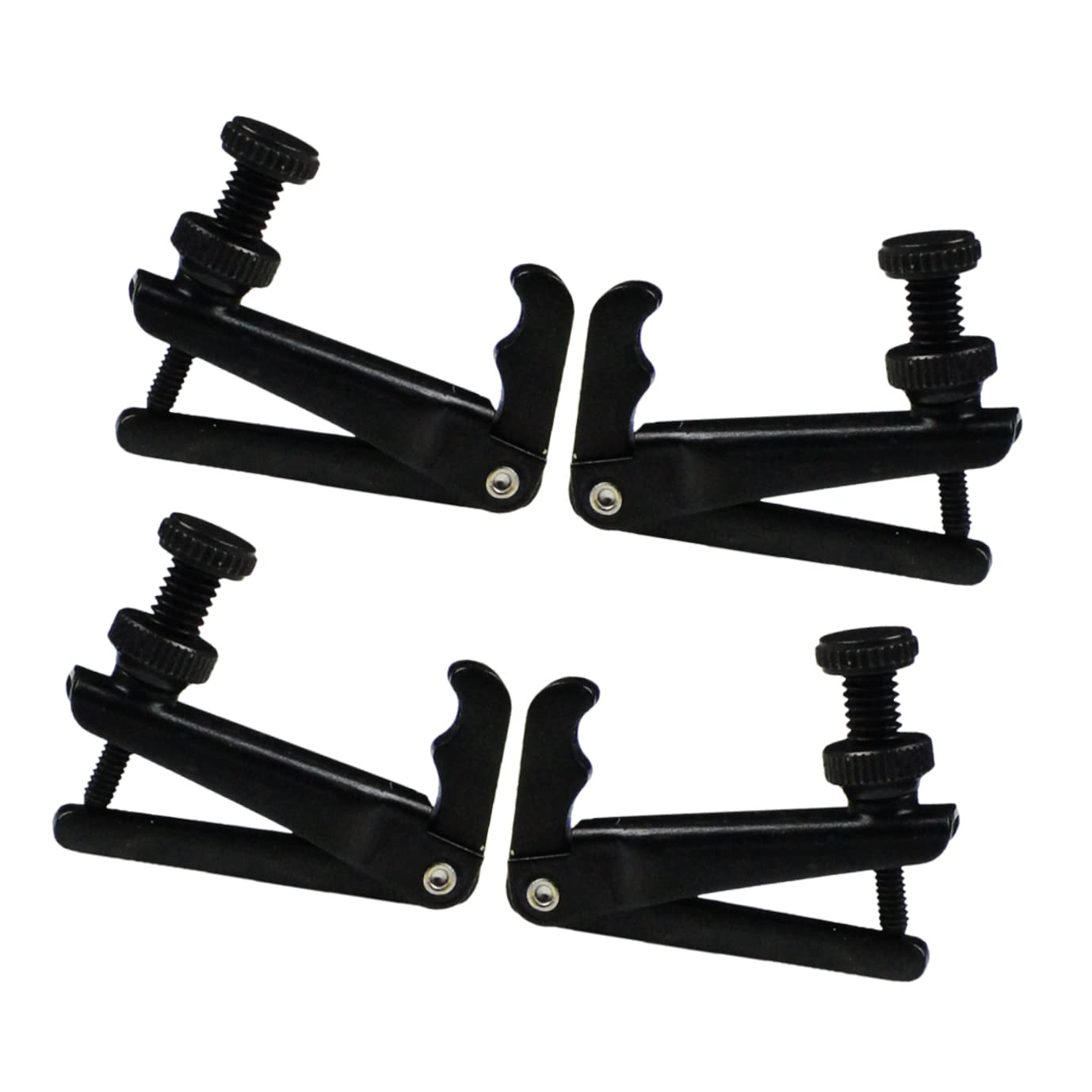 Mikinona Violin Strings Violin Strings 4pcs Brass Practical Tuner Violin Tuning Adjuster / - Full-size Black Tuners Tools Universal Fine Parts /-/ Fiddle Faddle Violin Tuner Violin Tuner