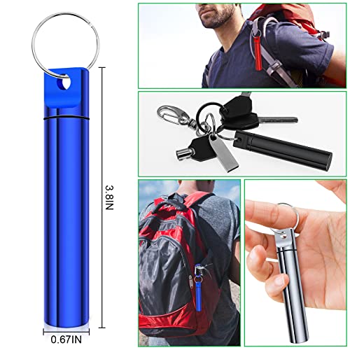 Jyplkcmt 4 Pieces Portable Metal Toothpick Holders, Aluminum Toothpick Dispenser Pocket Toothpick Holder, Small Pill Case For Purse Pill Container Pill Holder For Outdoor Picnic Travel And Camping #TOP1