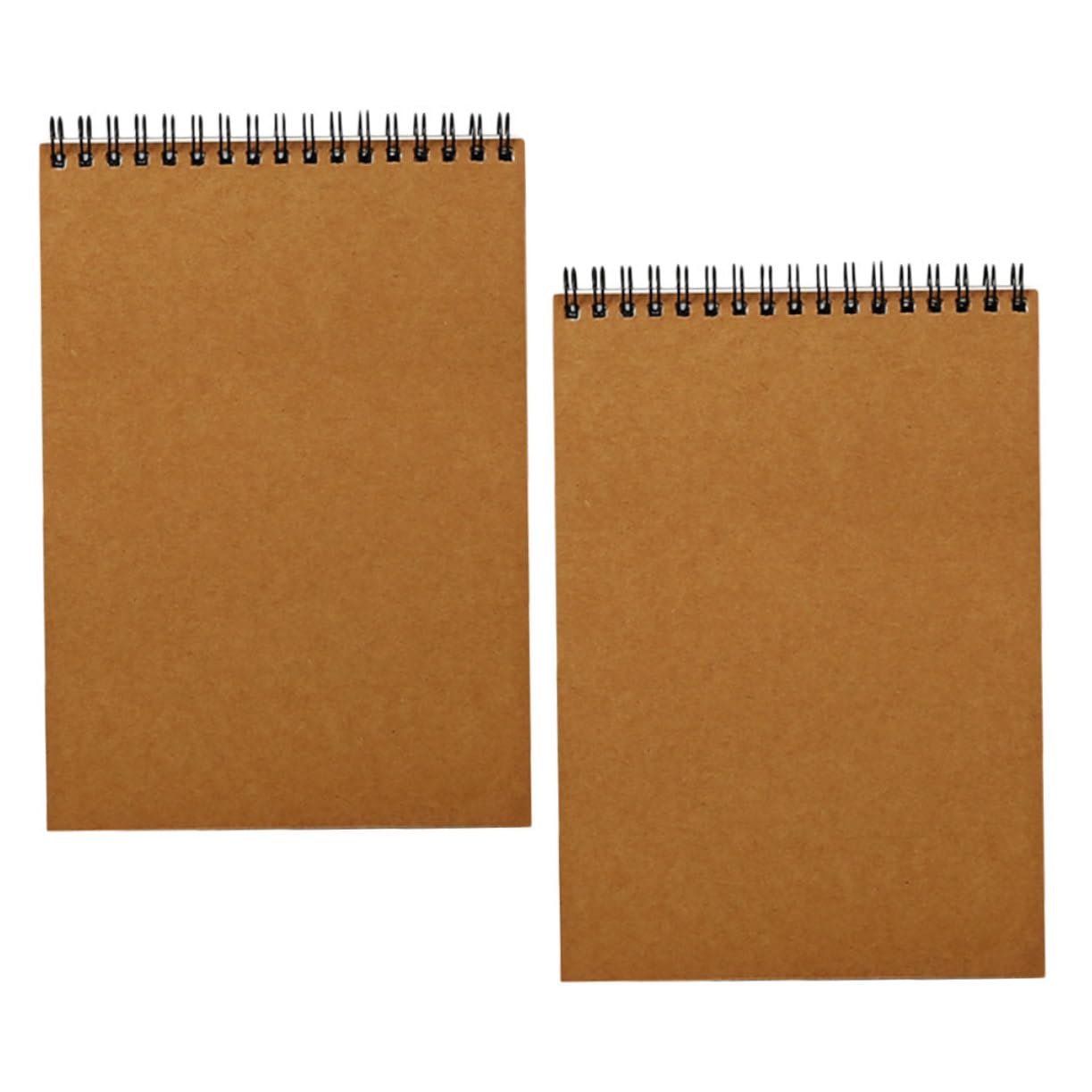 Cahier à Spirale A4 Marron 2 Pièces, Carnet de Croquis