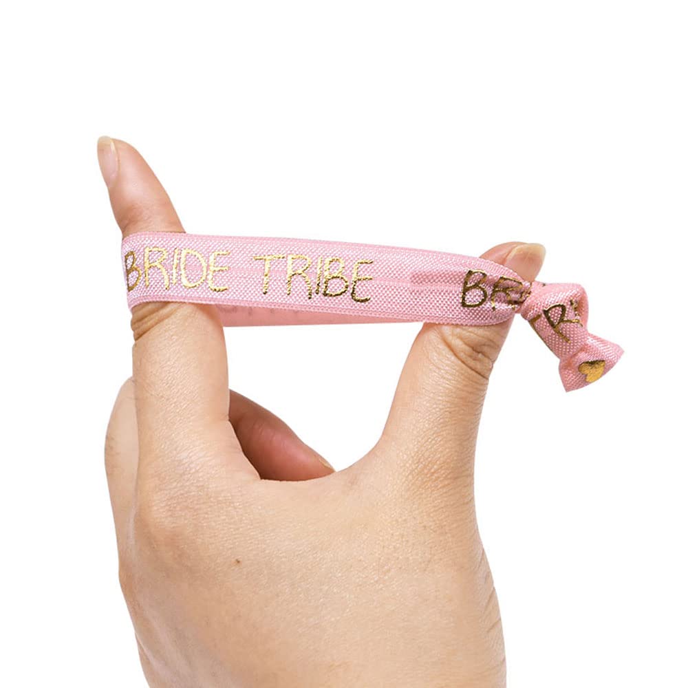 Braccialetti Addio al Nubilato, Set di 25 Pezzi Sposa Team Bride Bracciali Addio al Nubilato Tatuaggi Temporanei