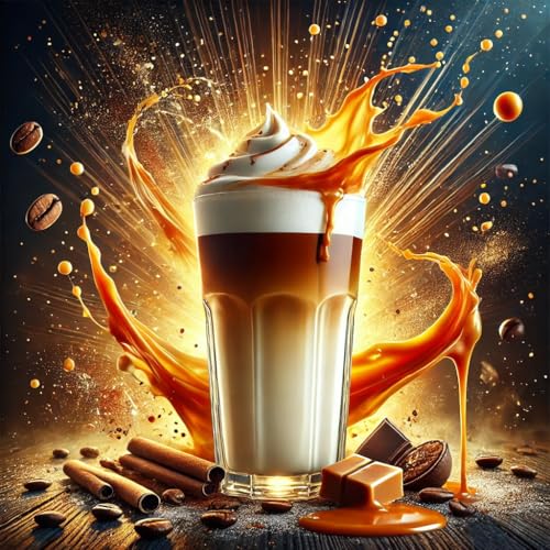 Latte macchiato caramel arôme concentré premium Sasami formule vegan 100 ml
