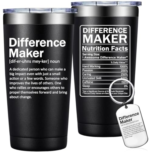 Grifarny Difference Maker Definition Tumbler Mug 20 oz - Christmas