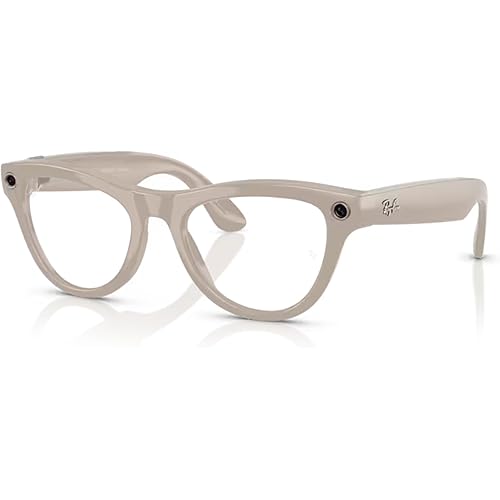 Meta Skyler Cat Eye Sunglasses, Shiny Chalky Gray, Clear to Sapphire Transitions, 52-20