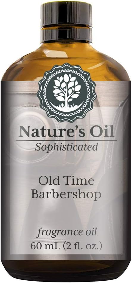 Old Time Barbershop Fragrance Oil (60ml) for Cologne, Beard Oil, Diffusers, Soap Making, Candles, Lotion, Home Scents, Linen Spray, Bath Bombs