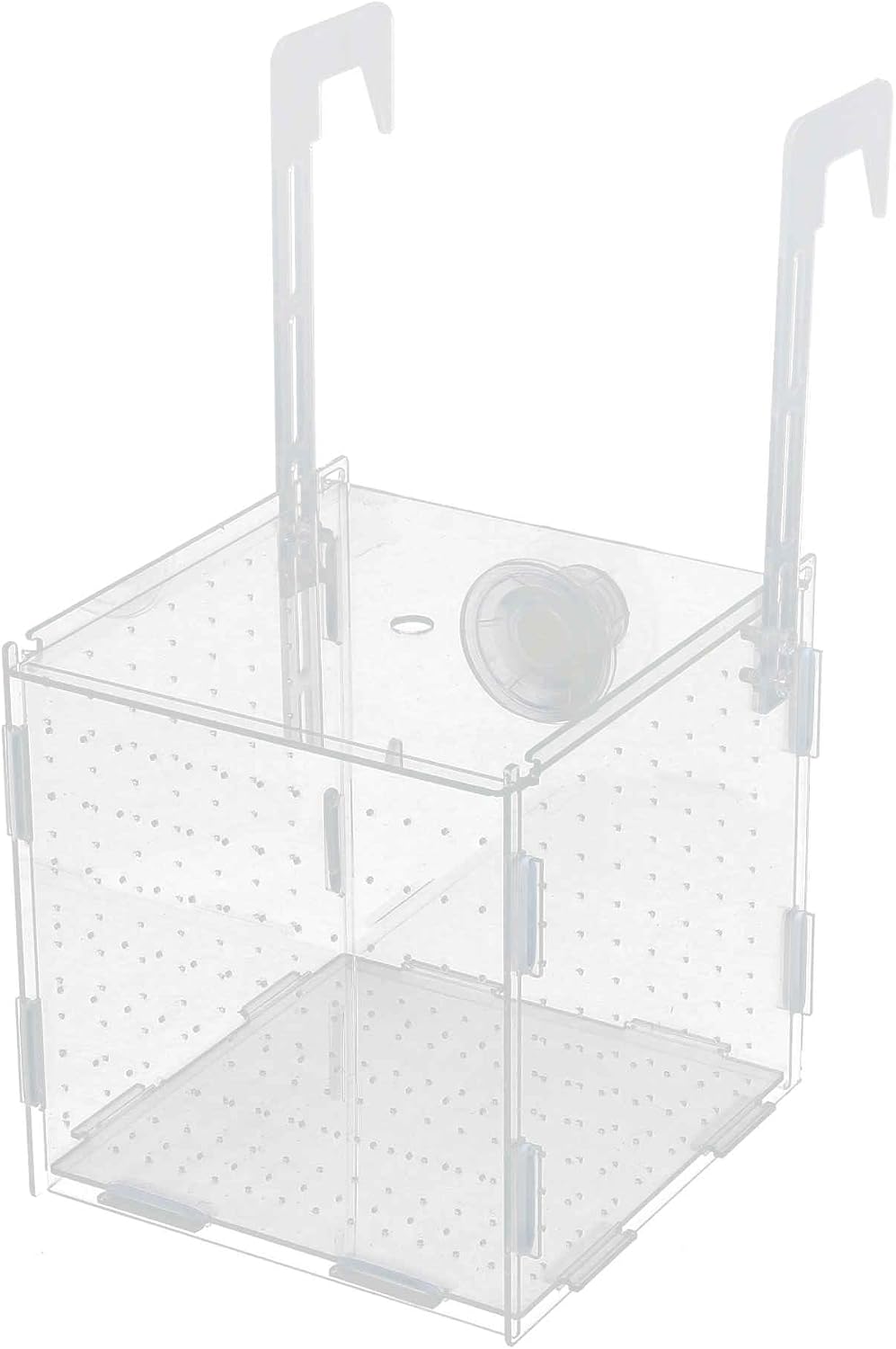 Fish Breeder Box for Fish Tank, Acrylic Fish Tank Divider, Easy to Install, 5.91"x5.91"x5.91", Clear, 1 Set
