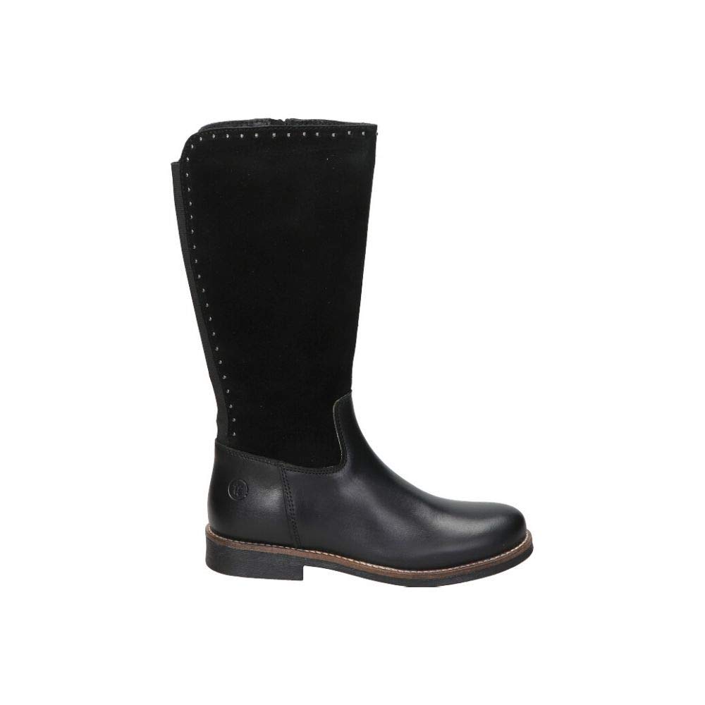 CHETTO 1120539 Girl's Black Boots Black Size: 1.5 UK