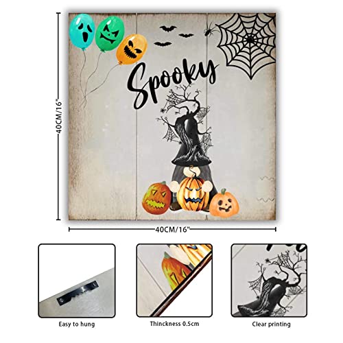 Panneau bois citrouille Halloween de qualité pour maison