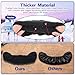 Neyauo Ice Skate Blade Covers, Microfiber Ice Skate Guards, Black Skates Blade Protector for Men Women Fit for Most Skates(L)