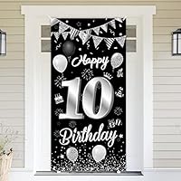 Striscione Compleanno 18 Anni 180x110cm - Decorazione Blu Argento Per Feste - Foto 9