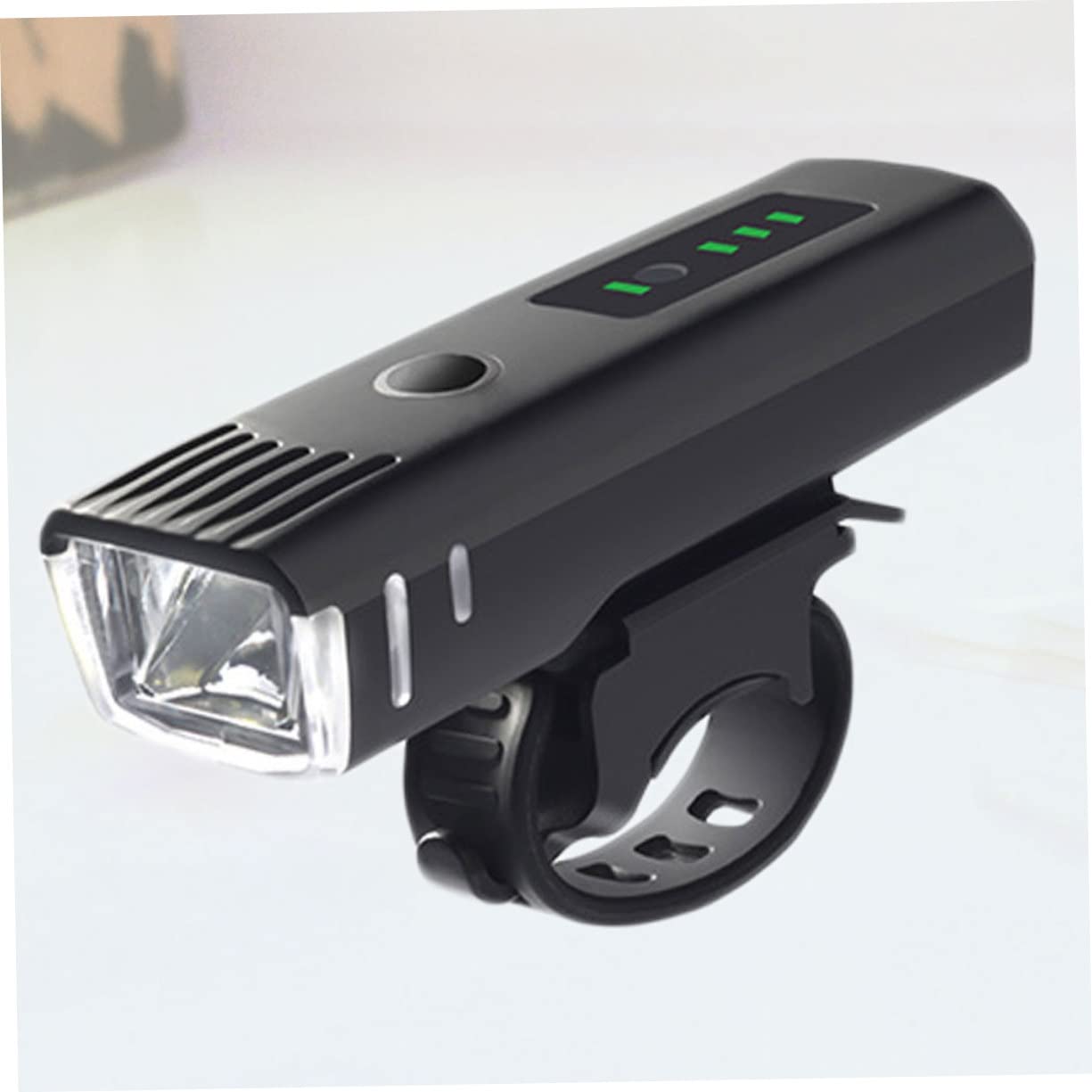 ibasenice Lumières à Induction Phares Vélo Phare D'équitation Black