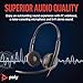 Poly Blackwire 3220 Wired Headset with Mic, Hi-Fi Stereo Sound, Noise-Canceling Mic, Stereo Design, Connect to PC via USB-C & USB-A Adapter, Over-Ear Design, Works with Virtual Meeting Platforms