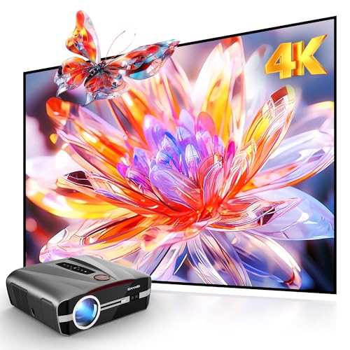 Daylight Projector 4K Ultra HD 2300 High ANSI Smart Home Theater with WiFi 6, Bluetooth, NFC, Streaming Apps, Bright Daytime Proyector, HDR10+, Auto Focus, HDMI 2.1 ARC USB for Movie Video Gaming