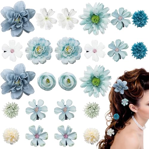 ELANE �w�A�N���b�v ���f�B�[�X �K�[���Y - 24�� �t���[�����A�N�Z�T���[ �����ȉԂ̃f�B�e�[���t�� (�u���[)