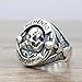 ZCVFA New 2026 Unisex Goth Vintage Ethic Memento Mori Carpe Diem Letter Skull Rings For Men, Fashion Punk Christmas Halloween Skeleton Ring Luxury Accessories Creative Gift For Women（13）