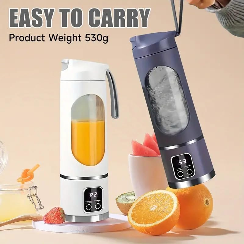 Image of Devan PortableBlender Electric Juicers Fruit Mixers USB Rechargeable Smoothie Mini Blender Personal Juicer 10 Blades 3 Gears With 1300 Mah Rechargeable Battery-Smoothie Blender (GREY)