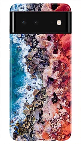 Raiba Hard Plastic [for Girls Boys] 3D Printed Couple Pattern Back Cover Compatible for Google Pixel 6 - Multi-Coloured