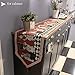 Chef Kitchen Decor and Accessories, Cheerful Fat Chef Table Runner and Placemat Set - Rustic Jacquard Cotton Linen 1PC Table Runner and 4PCs Placemats Value Pack for Indoor&Outdoor Events, Red