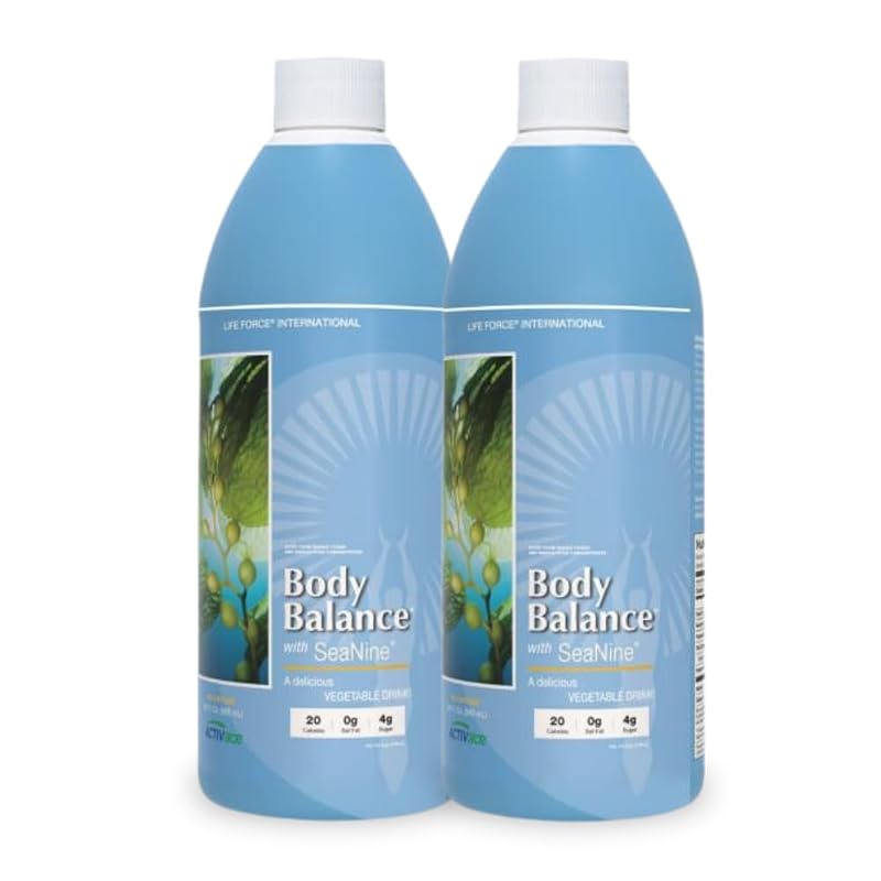 Life Force Body Balance Youngevity multimineral líquido com aloe vera, algas marinhas, kelp, nori e mel, 946 mL, pacote com 2