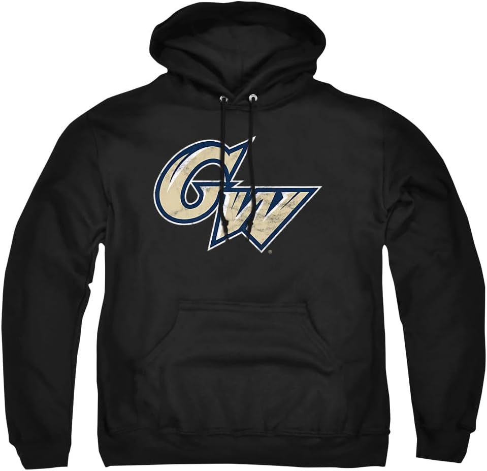 LOGOVISION Official Collegiate Distressed Primary Logo Adult Pullover Hoodie Collection