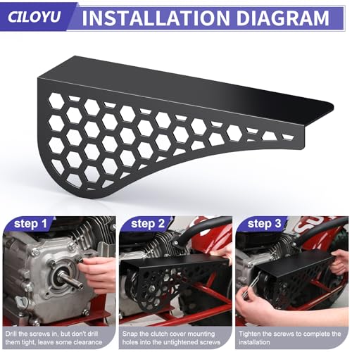 Image of Mini Bike Clutch Cover Chain Guard Replacement for Predator 212 224cc 196cc GX160 Engine Coleman CT200U CT200U-EX BT200X CT100U CC100X Baja MB200 Doodlebug DB30 Motovox Mbx10 Mbx11 Parts