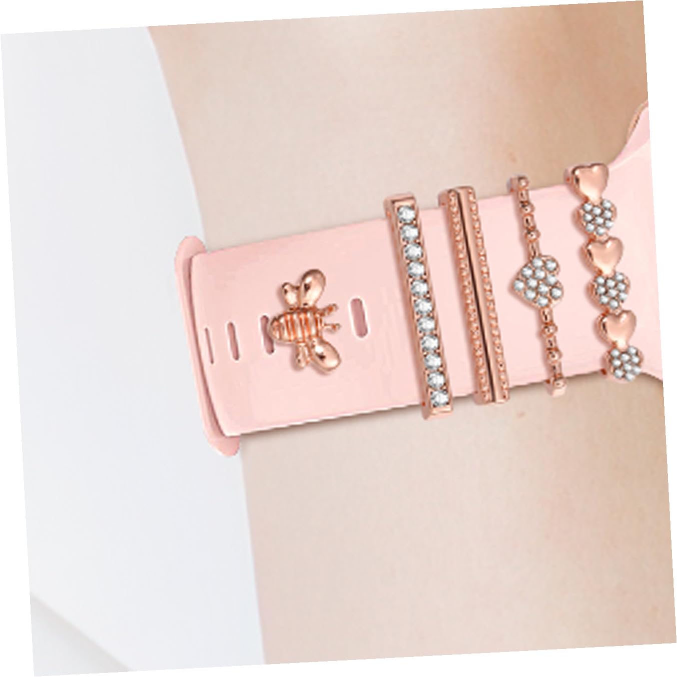 Gatuida Breloques Décoratives Charmes et Clous Simples 10 Pcs en Métal Accessoires Uniques pour Personnaliser et Embellir Votre Bracelet pour Bracelet de Montre Connectée