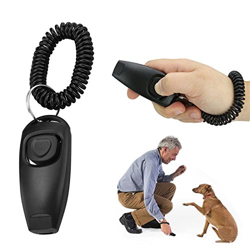 Fuhomtre Clicker Dog Trainer ergonomic design with wrist strap